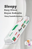 Sleepy 4 XL Mopa Uyumlu Beyaz Sabun Temizlik Havlusu ve 50 Gr Pamuk thumbnail 1