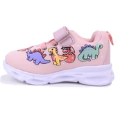 Vicco Dino 346P25Y171 Pudra Ortopedik Günlük Kız Çocuk Spor Ayakkabı thumbnail 3