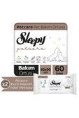Sleepy 30'lu Pet Bakım Örtüsü x 2, 60'lı Evcil Hayvan Islak Havlusu x 2 Adet - 2