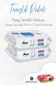 Sleepy Çamaşır Suyu Yüzey Temizlik Havlusu 100' lü x 2 Adet ve Islak Havlu - 1