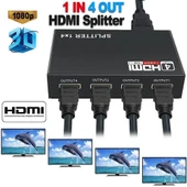 4 Port Hdmi Splitter Çoklu Ekran Çoklayıcı Switch 4410 thumbnail 7