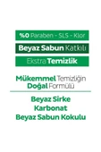 Easy Clean Beyaz Sabun Katkılı Çamaşır Suyu Katkılı Arap Sabunu Katkılı 3x100 (300 YAPRAK) thumbnail 3