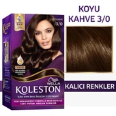 Koleston Kit Saç Boyası 3/0 Koyu Kahve thumbnail 1