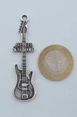 Avenged Sevenfold Elektro Gitar Gümüş Kaplama Örme Zincir Kolye thumbnail 4