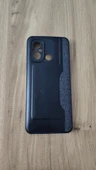 REDMİ 12C SİLİKON KILIF KART DETAYLI SİYAH-GRİ - 1