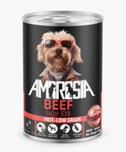 Ambrosia Pate Sığır Etli Yetişkin Köpek Konserve 400 Gr X 3 Adet - 1