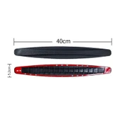 Araba Tampon Koruyucu Karbon Desenli Beyaz - 3