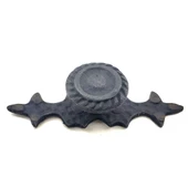 Antika Tarz Dekoratif Pirinç Çizgili Düğme - 25x80 mm, Oksit - 1