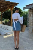 Cecile Denim Mini Etek 4015-17 - 5