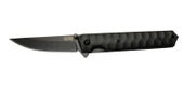 SOG Kendo 4010 BK Siyah Kamp Çakı 21cm - Yarı Otomatik, Metal Sap, Kılıflı - 1