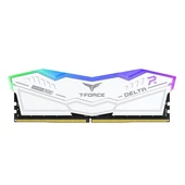 Team T-Force DELTA RGB White 32GB 2x16GB 6400Mhz DDR5 Gaming Ram CL40 (FF4D532G6400HC40BDC01) - 2