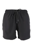 Erkek Deniz Şortu Cepli Pamuklu Polyester Su Yitici Özellik Tahriş Etmeyen Astar Siyah BS-224 - 1