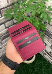 Guard Fuşya Saffiano Patlı Tasarım Hakiki Deri Kartlık Erkek / Kadın P5239 - 1