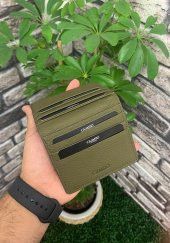 Guard Haki Yeşil Patlı Tasarım Hakiki Deri Kartlık Erkek / Kadın P5239 - 1