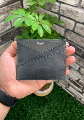 Guard Antik Siyah Hakiki Deri Kartlık P5202 - 4