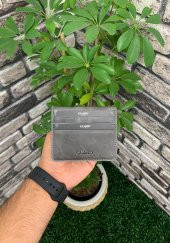 Guard Antik Gri Patlı Tasarım Hakiki Deri Kartlık Erkek / Kadın P5239 - 3