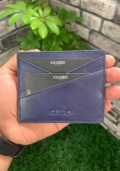 Guard Antik Lacivert Hakiki Deri Kartlık P5202 - 1
