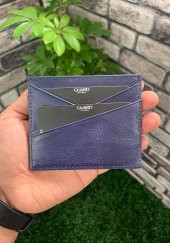Guard Antik Lacivert Hakiki Deri Kartlık P5202 - 2