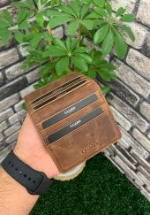 Guard Crazy Taba Patlı Tasarım Hakiki Deri Kartlık Erkek / Kadın P5239 - 1