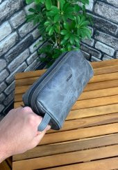Guard Antik Gri Unisex Hakiki Deri El Çantası P1792 - 1