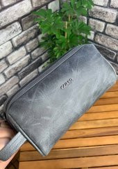 Guard Antik Gri Unisex Hakiki Deri El Çantası P1792 - 3