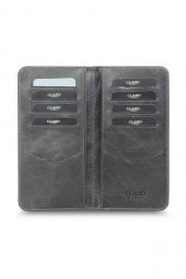 Guard Antik Gri Telefon Girişli El Portföyü Hakiki Deri P3028 - 2