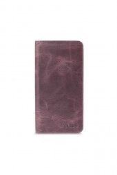 Guard Antik Bordo Telefon Girişli El Portföyü Hakiki Deri P3028 - 1