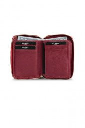 Guard Fermuarlı Kırmızı Hakiki Deri Mini Erkek Cüzdan P796 thumbnail 2