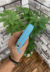 Guard Turkuaz Safiano Fermuarlı Portföy Cüzdan Hakiki Deri P3016 - 3