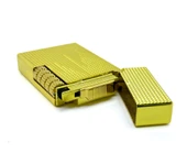 Dupont Tarzı Metal Çakmak - Soft Flame/Mum Alev - Gold - 4