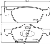 Ön Fren Balata Honda Accord 2.0L R20a3 Cu 08- - 1