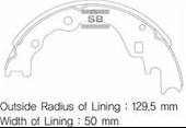 Arka Kampana Pabuç Balata Kıa Besta 2.2L R2 92-98 / Mazda E2200 2.2L R2 Rf 91- - 1