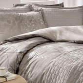 Özdilek Çift Kişilik Rnf. Nevresim T. Yatak Örtüsü White Sakura Bej - 1