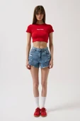 Nepo Baskılı Crop T-Shirt - 2