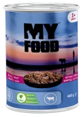 MY FOOD 12 ADET PATE YETİŞKİN KÖPEK MAMASI KUZULU - 1
