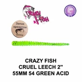CRAZY FISH CRUEL LEECH 55 MM SAHTE SİLİKON - 1