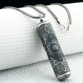 Silindir 925 Ayar Cevşen Muska Kabı Kolye thumbnail 1