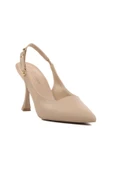 Ayakmod Bej İnce Topuklu Kadın Abiye Ayakkabı 248186 Z - 3