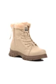 Ayakmod Bej-Vizon İçi Polarlı Kadın Bot 24072 Z - 3