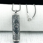 Silindir 925 Ayar Cevşen Muska Kabı Kolye thumbnail 2