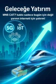 MN6 M109f Cat7 Kablo 15 Metre/Bakır Tel-10GBps-50 Mikron Altın Kaplama/STP/15 Metre Cat7 Ethernet Kablosu - 2