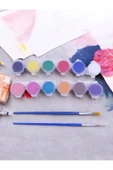 sharp&art Sevimli Kahramanlar Uzayda Taş Boyama Seti-okul Ve Ev Etkinliği...12 Renk Boya... - 5