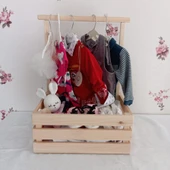 wooden destinty AHŞAP KASA - BEBEK KIRK SEPETİ - BABY SHOWER SEPETİ - 3