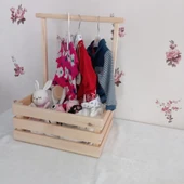 wooden destinty AHŞAP KASA - BEBEK KIRK SEPETİ - BABY SHOWER SEPETİ - 2