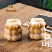 Porsima 378 Isıya Dayanıklı Borosilikat Boncuk Şekilli Bardak - 1