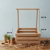 wooden destinty AHŞAP KASA - BEBEK KIRK SEPETİ - BABY SHOWER SEPETİ - 5