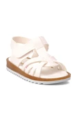 Ayakmod Beyaz Bebek Düz Sandalet Ayakmod Şng 22Y07 B - 3