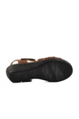 Ayakmod Taba Topuklu Kadın Sandalet 673572 Z - 5