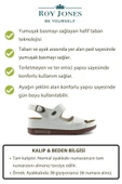 Roy Jones Kadın Ortopedik Anatomik Tabanlı Çift Bantlı Cırt Cırtlı Arkadan Tokalı Günlük Sandalet Terlik - 7