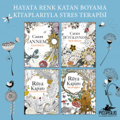 Renklerle Stres Terapisi - Boyama Kitapları Takım Set (4 Kitap) - 1